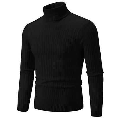 Frederik™ | Varme Strikpullover med Rullekrave