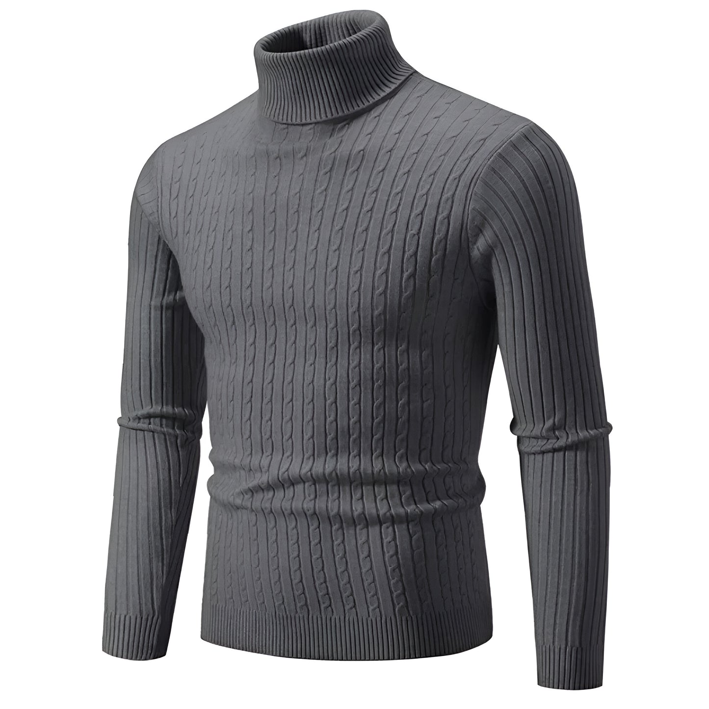 Frederik™ | Varme Strikpullover med Rullekrave